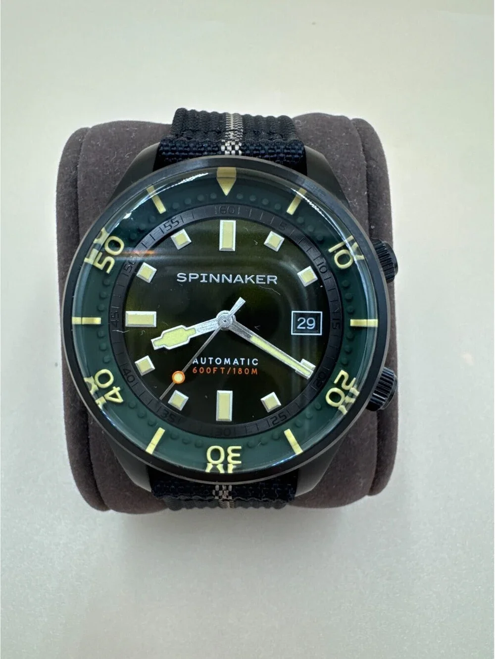 Spinnaker Bradner Stainless Steel 42mm Japanese Automatic Wristwatch Green Dial